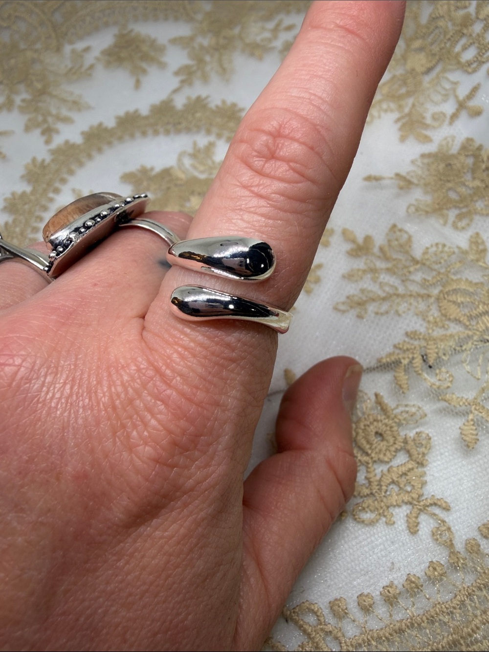 925 Sterling Silver Modern Wrap Adjustable Statement Ring | Mod Minimalist
